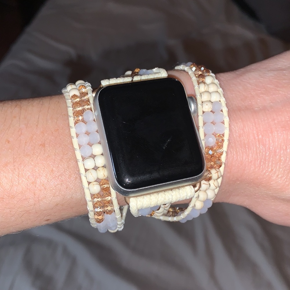 Brand new Victoria Emerson beaded Apple Watch wrap band